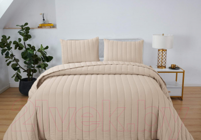 Набор текстиля для спальни Sofi de Marko Микаэль 230х250 / Пок-МК-бж-230х250 (бежевый)