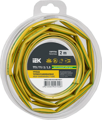 Трубка термоусаживаемая IEK UDR12-003-D15-002-K52-T -
