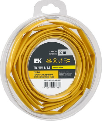 Трубка термоусаживаемая IEK UDR12-003-D15-002-K05-T -