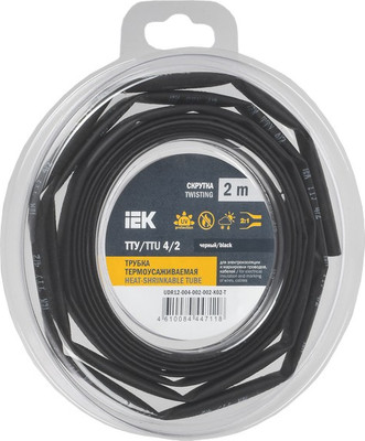 Трубка термоусаживаемая IEK UDR12-004-002-002-K02-T -