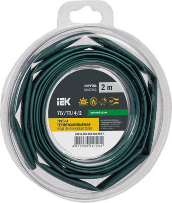 Трубка термоусаживаемая IEK UDR12-004-002-002-K06-T -