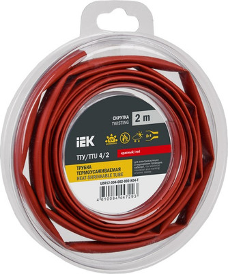 Трубка термоусаживаемая IEK UDR12-004-002-002-K04-T -