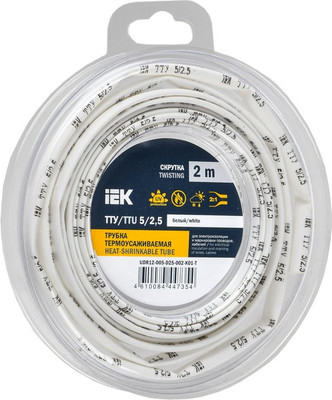 Трубка термоусаживаемая IEK UDR12-005-D25-002-K01-T -