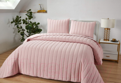 Набор текстиля для спальни Sofi de Marko Микаэль 230х250 / Пок-МК-рз-230х250 (розововый)