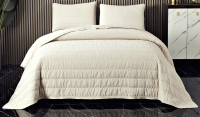 Набор текстиля для спальни Sofi de Marko Надин 160х220 / Пок-Нд-160х220мл (молочный) - 