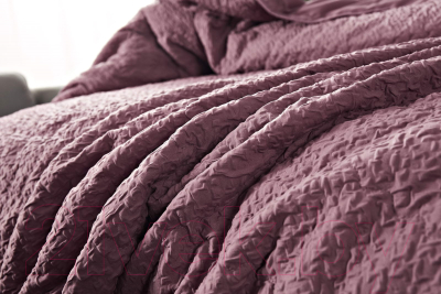 Набор текстиля для спальни Sofi de Marko Надин 160х220 / Пок-Нд-160х220пр (пепельно-розовый)