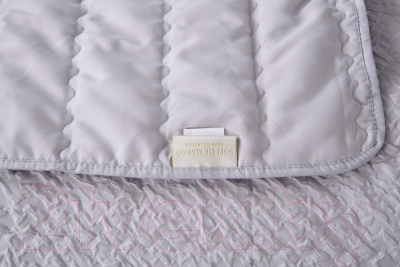 Набор текстиля для спальни Sofi de Marko Надин 160х220 / Пок-Нд-160х220с (серый)