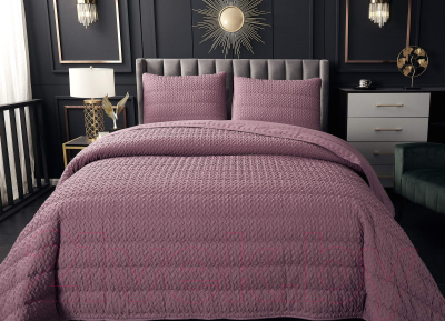 Набор текстиля для спальни Sofi de Marko Ирма 230х250 / Пок-Ир-230х250пр (пепельно-розовый)