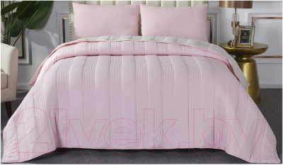 Набор текстиля для спальни Sofi de Marko Саломея 160х220 / Пок-Сл-160х220пр (пепельно-розовый)