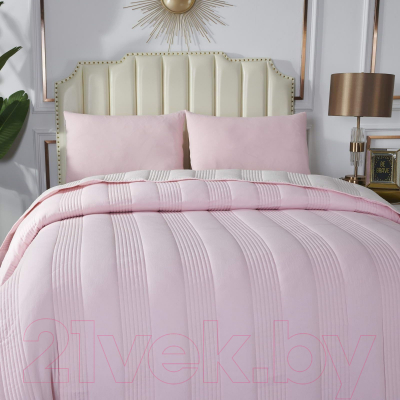 Набор текстиля для спальни Sofi de Marko Саломея 160х220 / Пок-Сл-160х220пр (пепельно-розовый)
