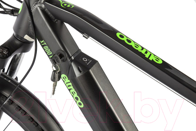 Электровелосипед Eltreco XT 800 Pro (серый/зеленый)