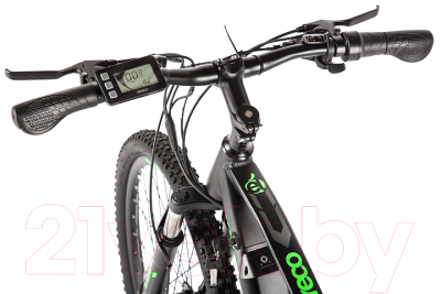 Электровелосипед Eltreco XT 800 Pro (серый/зеленый)