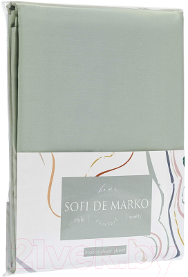 Простыня Sofi de Marko Premium Mako 180х230 / Пр-Пм-бр-180х230 (бирюзовый)
