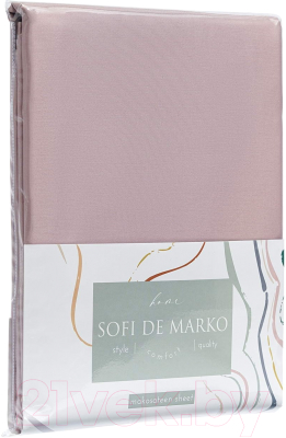 Простыня Sofi de Marko Premium Mako 180х230 / Пр-Пм-лил-180х230 (лиловый)