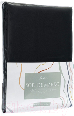 Простыня Sofi de Marko Premium Mako 240х260 / Пр-Пм-чр-240х260 (черный)