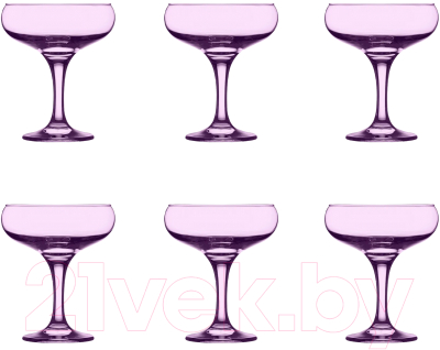 Набор бокалов Promsiz (O)V/F-136/S/Z/6/I (глянцевая радуга фиолетовый)