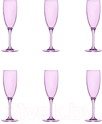 Набор бокалов Promsiz (O)V/F-1687/S/Z/6/I (глянцевая радуга фиолетовый)