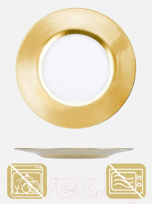 Набор тарелок Promsiz AV-328/S/Z/6/I (натуральное золото)