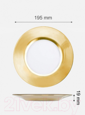 Набор тарелок Promsiz AV-327/S/Z/6/I (натуральное золото)