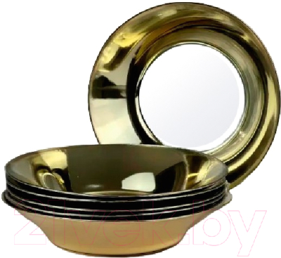 Набор тарелок Promsiz AV-335/S/Z/6/I (натуральное золото)