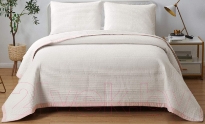 Набор текстиля для спальни Sofi de Marko Марисоль 160х220 / Пок-Мр-160х220к (кремовый)