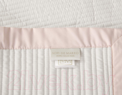 Набор текстиля для спальни Sofi de Marko Марисоль 160х220 / Пок-Мр-160х220к (кремовый)