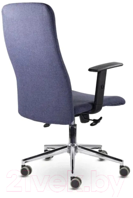 Кресло офисное UTFC Софт Люкс М-903 хром (Moderno синий 07)