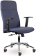 Кресло офисное UTFC Софт Люкс М-903 хром (Moderno синий 07) - 