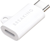 Адаптер Breaking Y01 Lightning - USB-C / 24567 (белый) - 