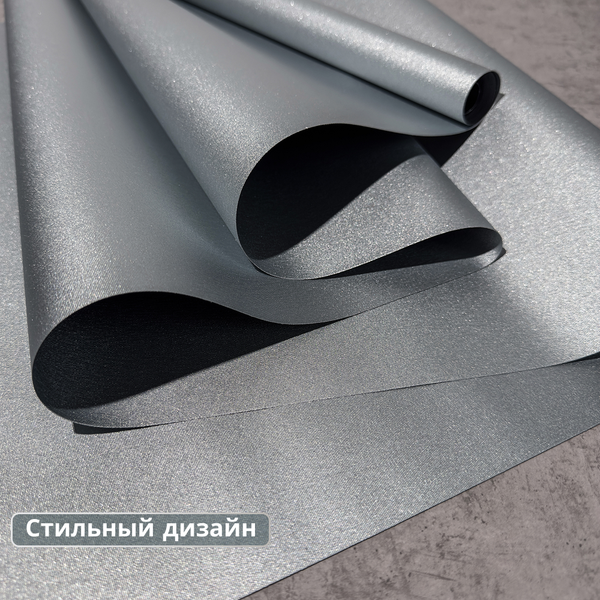 Рулонная штора АС МАРТ Мегаполис 43x160 (серебристый)