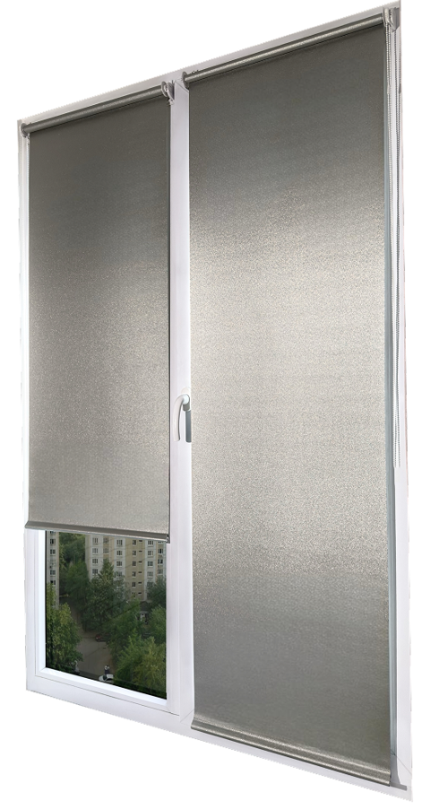 Рулонная штора АС МАРТ Мегаполис 48x160 (золотистый)