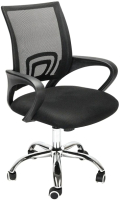 Кресло офисное SitUp Mix 696 Chrome (сетка черный/черный) - 