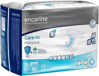 Подгузники для взрослых Encarine Premium 6 капель Extralarge (30шт) - 