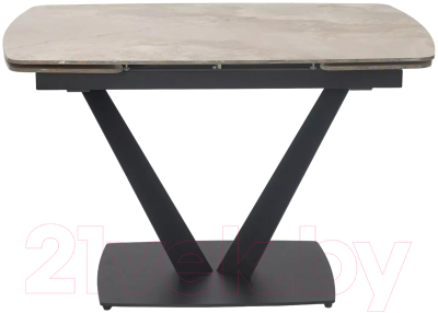 Обеденный стол M-City Alatri 120 Gloss / 614M05548 (Amber Jade Solid Ceramic/Black)