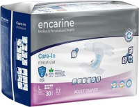Подгузники для взрослых Encarine Premium 8 капель Large (30шт) - 