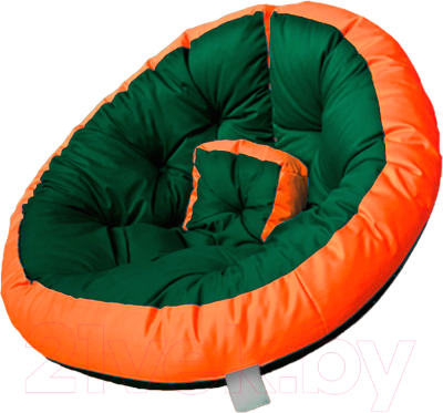 Бескаркасное кресло-трансформер Angellini 9с0012тр (M, зеленый/оранжевый)