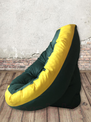 Бескаркасное кресло-трансформер Angellini 9с0012тр (M, желтый/зеленый)