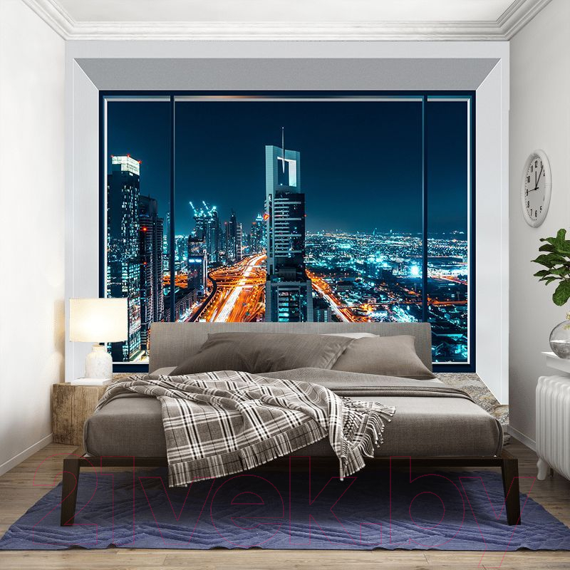 Фотообои листовые Citydecor Ночной город панорама (400x254)