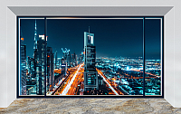 Фотообои листовые Citydecor Ночной город панорама (400x254) - 