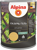 Защитно-декоративный состав Alpina Лазурь-гель (750мл, сосна) - 