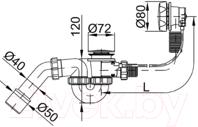 Сифон Styron STY-536-A-K