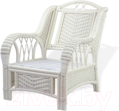 Кресло садовое Мир Ротанга Алекса (белый)