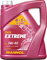 Моторное масло Mannol Extreme 5W40 SN/CF / MN7915-4+1 (5л) - 