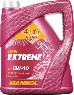 Моторное масло Mannol Extreme 5W40 SN/CF / MN7915-4+1 (5л)