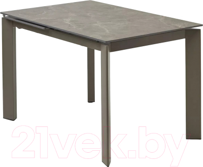 Обеденный стол M-City Corner 120 Matt / 614M05547 (Latte Stone Solid Ceramic/Taupe)