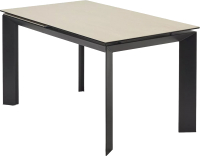 Обеденный стол M-City Cremona 140 TL-142 / 614М05538 (итальянская керамика/черный) - 