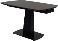 Обеденный стол M-City Balde 120 Matt / 614M05564 (Black Marble Solid Ceramic/Black) - 
