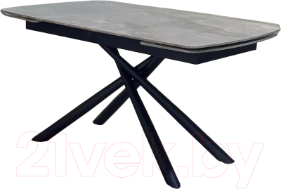 Обеденный стол M-City Rivoli 140 Gloss / 614M05544 (Amber Jade Solid Ceramic/Black)