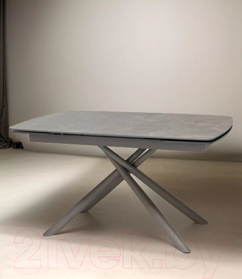 Обеденный стол M-City Rivoli 140 Matt / 614M05543 (Latte Stone Solid Ceramic/Taupe)