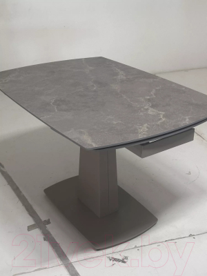 Обеденный стол M-City Balde 120 Matt / 614M05562 (Latte Stone Solid Ceramic/Taupe)
